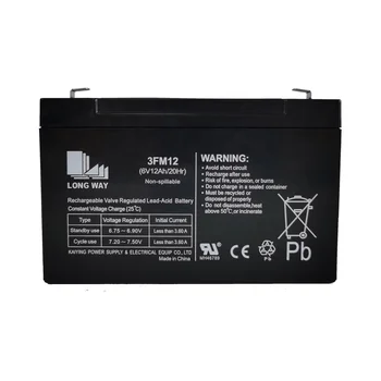 6V12Ah 3FM12 Lead Acid Battery Gel Batteries for Children's Electric Cars UPS Golf Carts & Lighting Applications