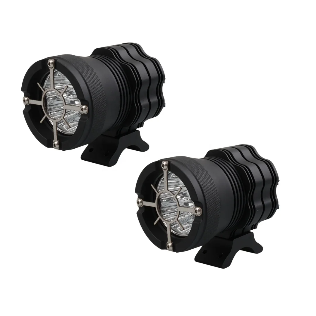 TIYPEOR Universal 6Chips Headlight for Motorcycle LED Auxiliary Fog Light Driving Lamp 6300lm IPX8 Waterproof Motor Spotlight