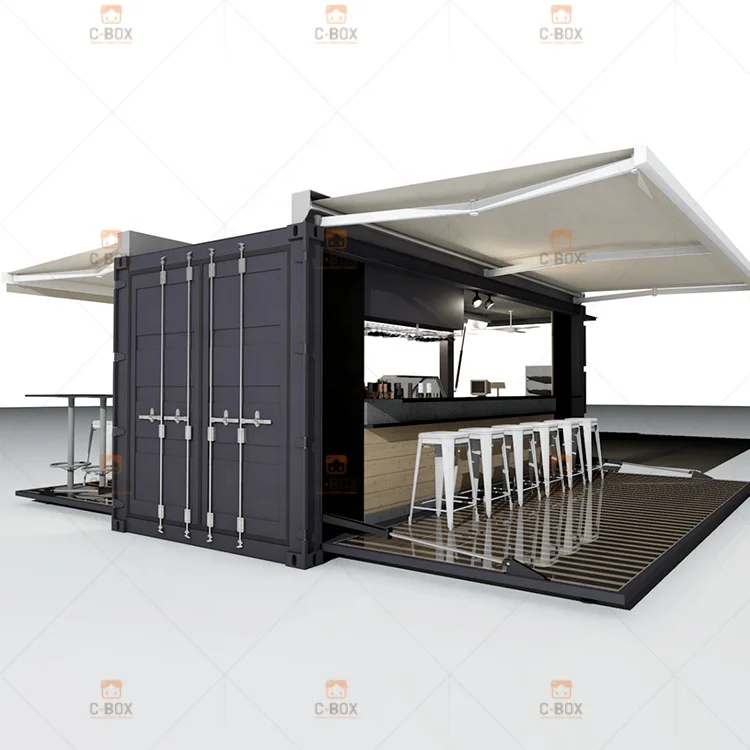 Container Coffee Shop Food Kiosk Pre Fab Container Coffee Shop Cheap Prefabricated Container House Price for Coffee Shop
