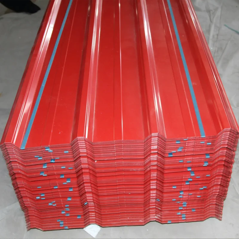 Color Steel Zinc Corrugated Sheet Metal Roofing Sheet Size 18 Gauge ...