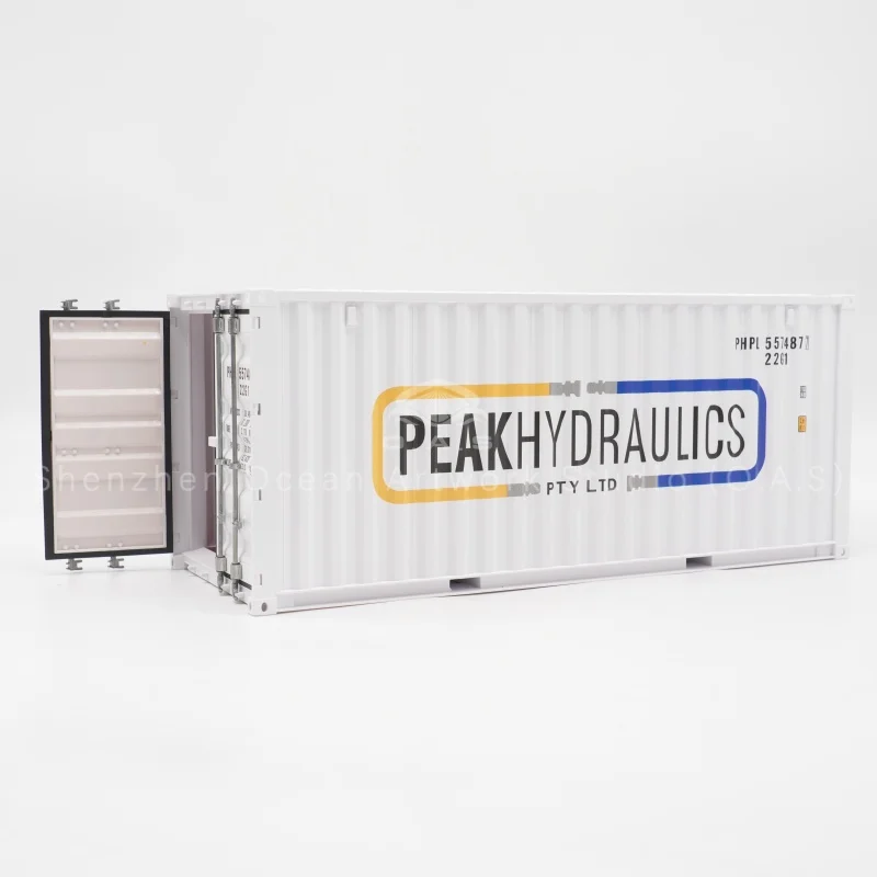 【L】O.A.S Modelová továrna na kontejnery, na objednávku, měřítko 1:20, řemeslné přepravní krabice, model kontejneru PEAKYDRAULICS