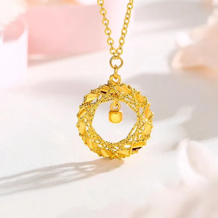 AA017686 High Quality Jewelry Clavicle Chain Accessories Gold Stainless Steel Pendants Necklace
