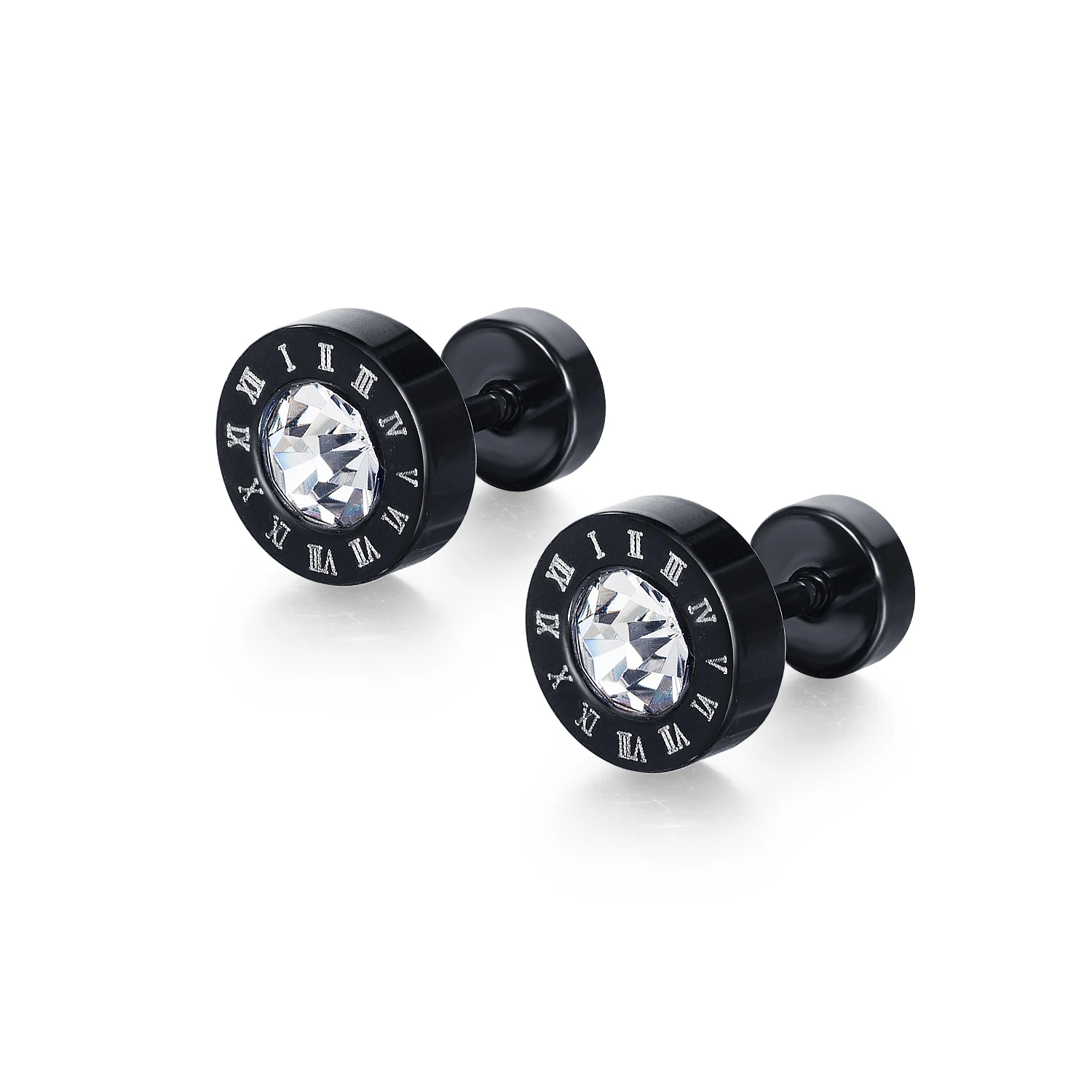 mens titanium stud earrings