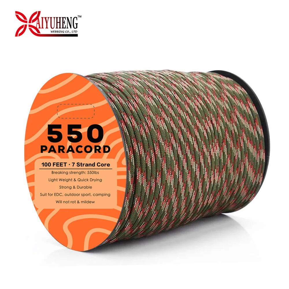 Paracord 550 750 Standard Nylon 7 11 Strand Paracord for Outdoor