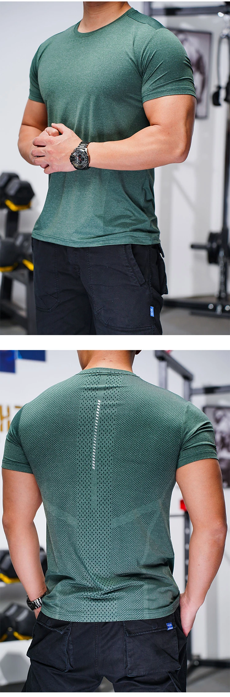 Men's Sportswear Gym Lightweight Clothing Quick Dry Tshirt Athletic