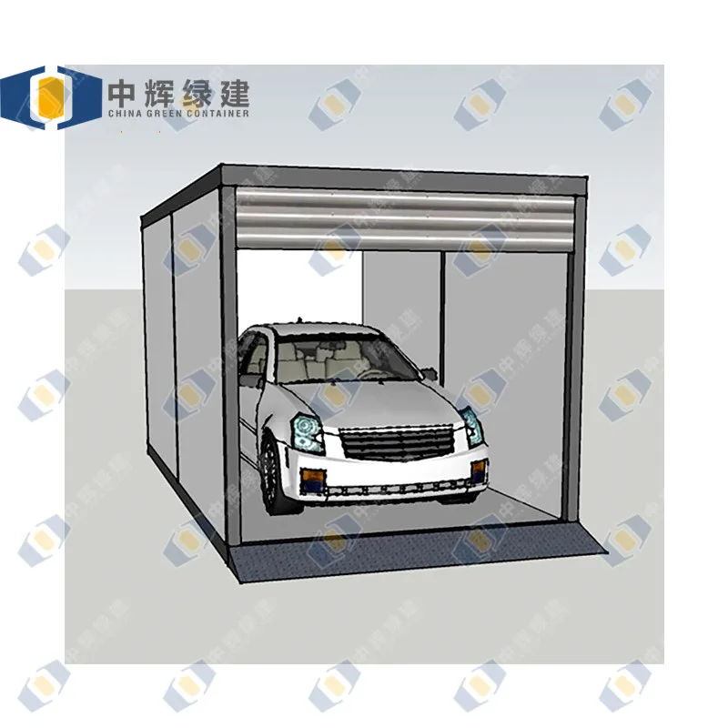 CGCH Prefab Low Cost Construction Mobile Car Garage Container Prefab Garage Carport Kit Build for Sale