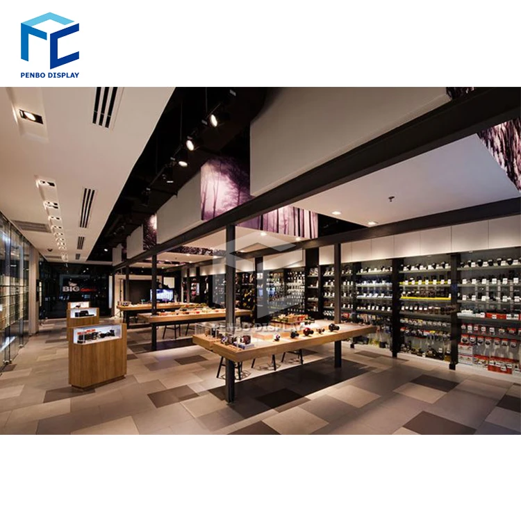 Modern Camera Counter Shop Interior Design Customized Electronic Display Mobile Phone Shop Furniture