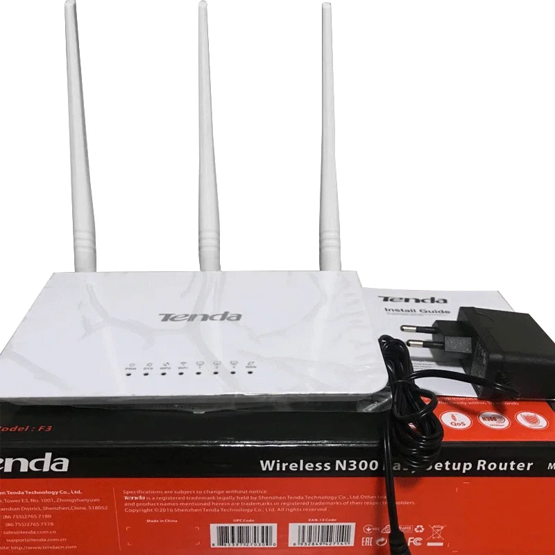 english packing original tenda f3 router