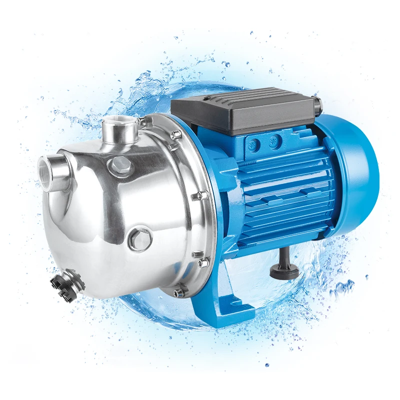 JS100 Electric 220v Commercial Buildings Price High Pressure 1HP Anti-rust Water Pumps Jet 100a Brass Impeller Stainless Pump