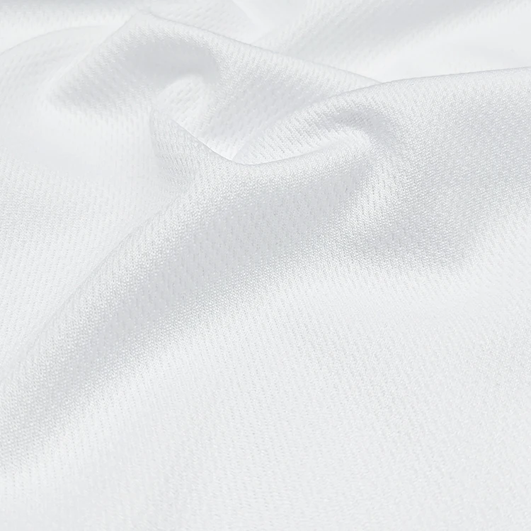 Factory Wholesale Soft Bird Eye Eyelet Fabric, Solid 100% Polyester Material Eyelet Fabric for Yoga Wear/ details