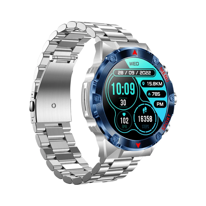 2024 Men Smart Watch H27 New Chip Sifli561 Screen AMOLED 400mAh  Battery Phone Call APP Dafit Change Watch Faces