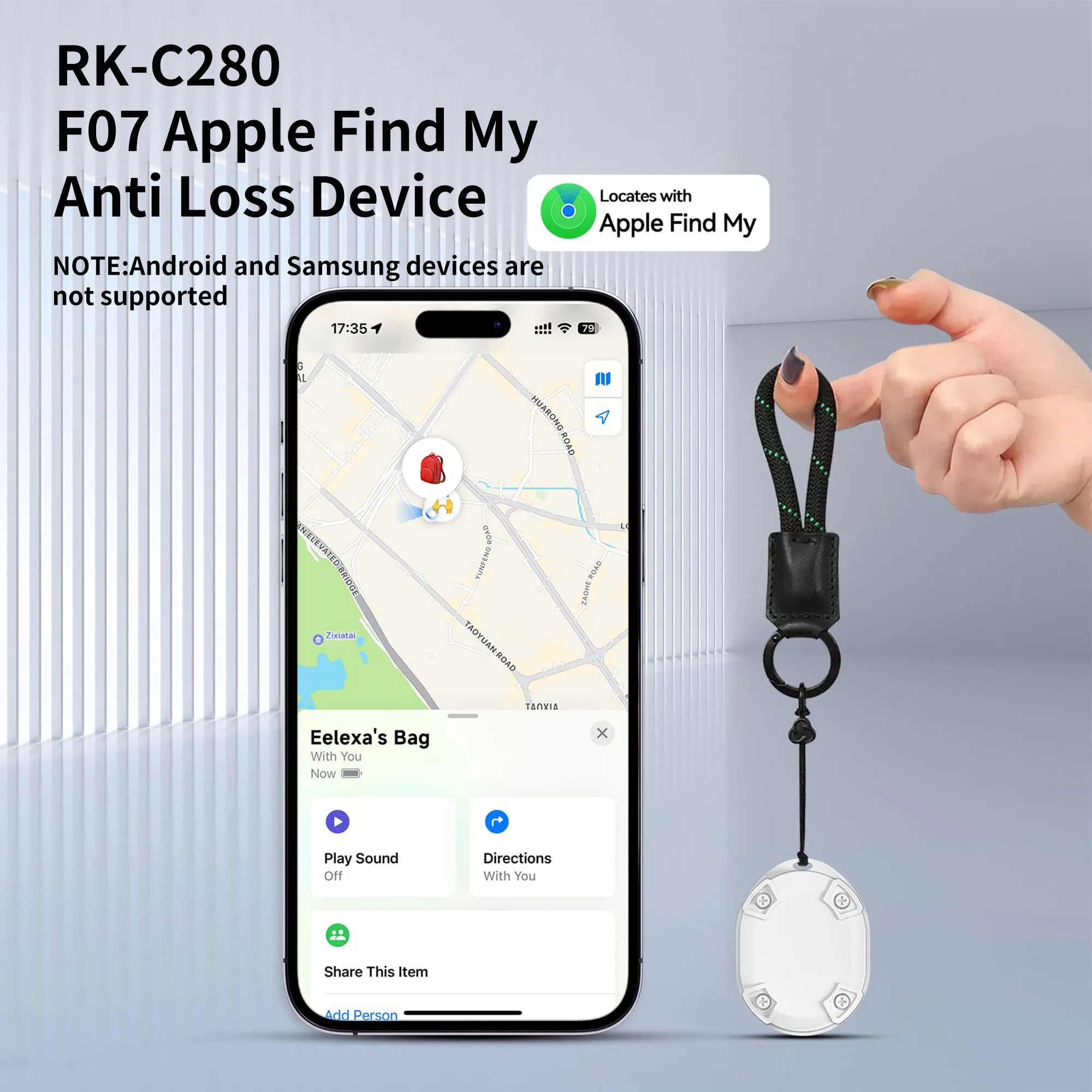 Cercatore Di Chiavi Per IOS - Tracker Bluetooth Per Oggetti, Borse, Bagagli E Animali Domestici - Foto 4
