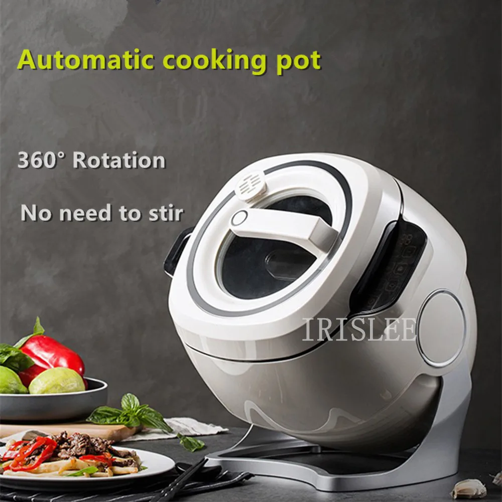 220V Household & Commercial Electric Intelligent Automatic Stir Frying  Machine 6L