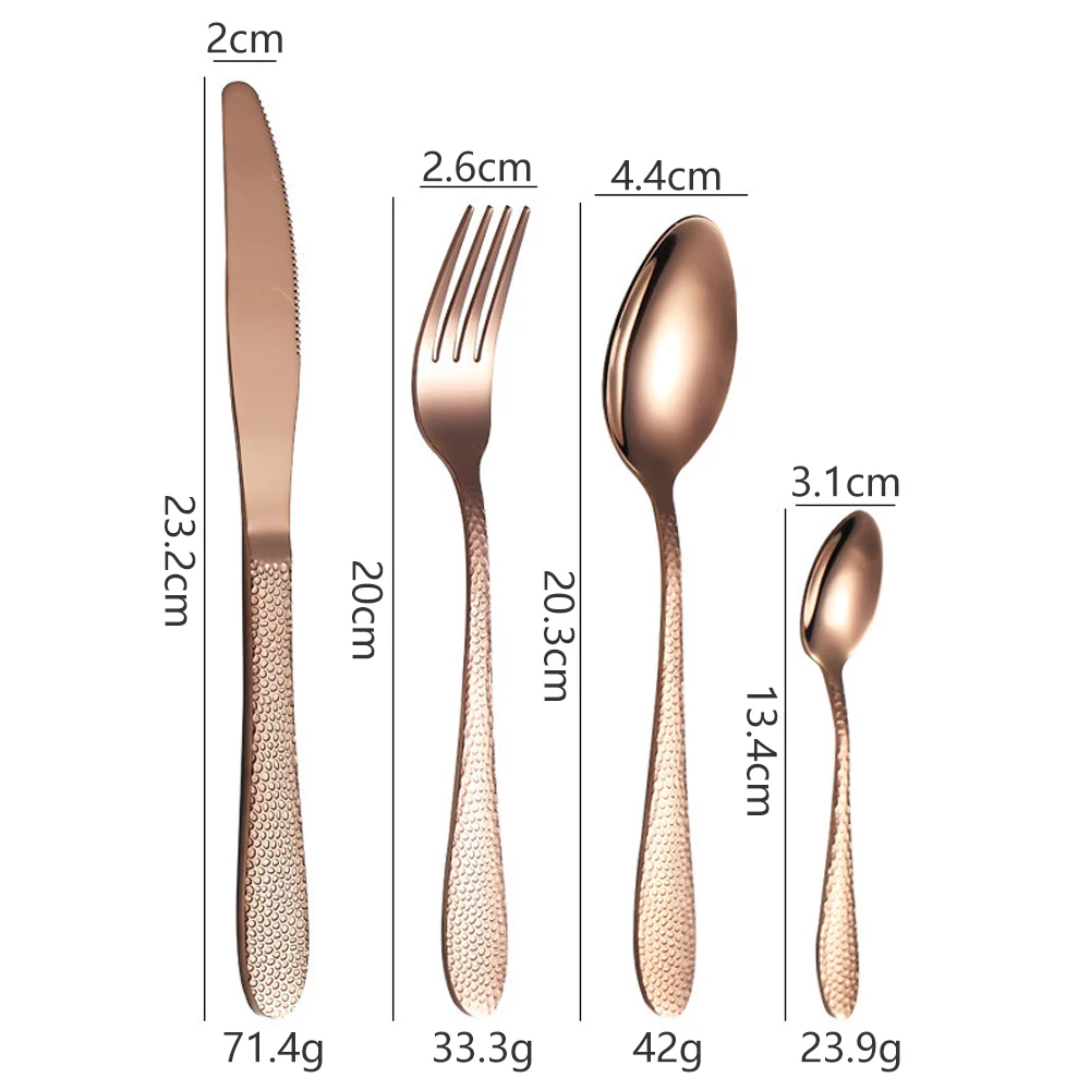 Best Quality 1810 Stainless Steel Gold Silverware Flatware ...