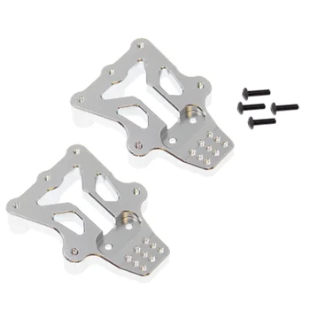 Customized CNC Aluminum Rock Sliders Side Pedal Black/Red/Silver 1/24 RC Crawler Car