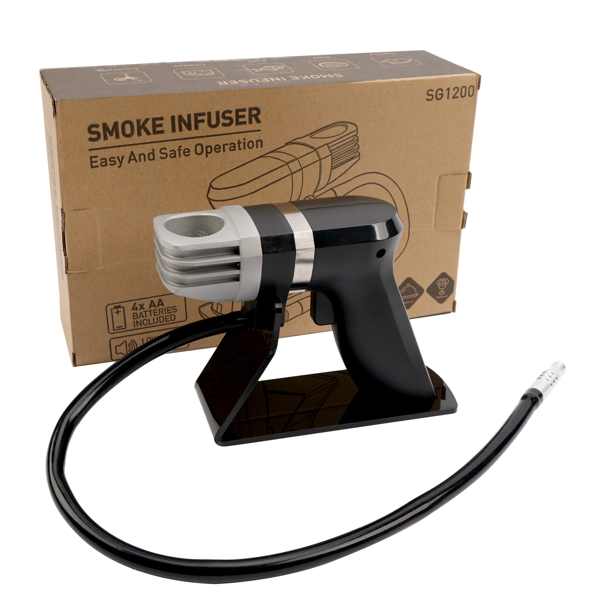 Стильный Очаровательный пистолет для барбекю коммерческого мяса вина курения дымчатого инфузора с стартовым