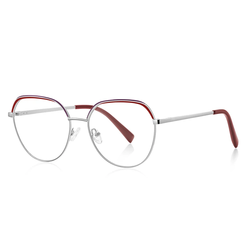 Wholesale Cat Eye Optical Glasses Frame Blue Light Blocking Metal