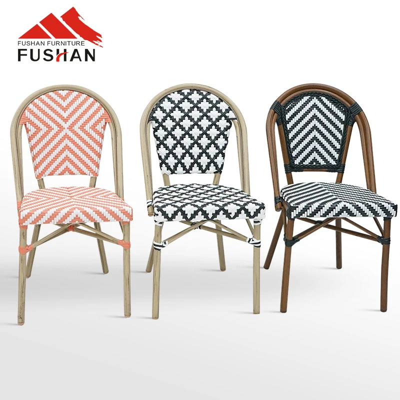 Stackable outdoor garden set furniture  aluminum  uutdoor chairs  furniture with PE cushion