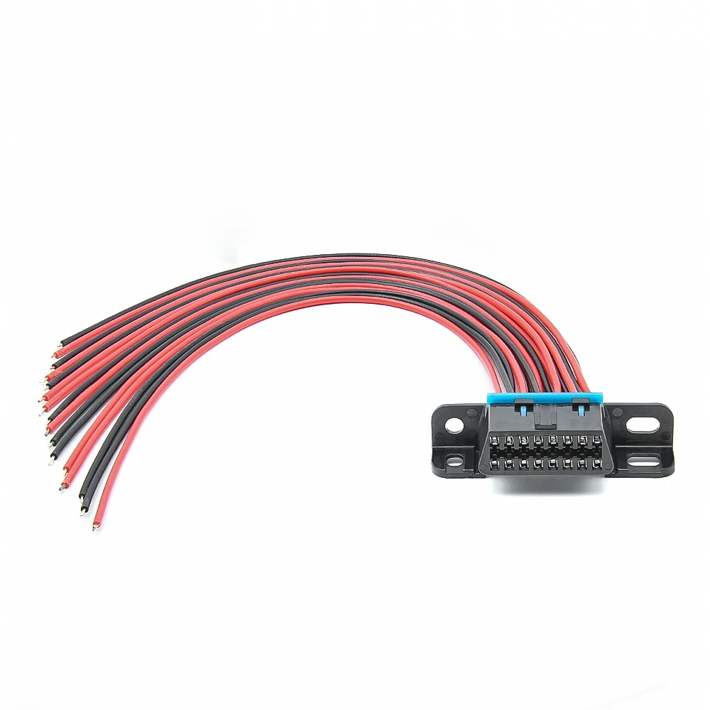 Universal Full Line OBD Plug 16pin Car Diagnostic OBD2 Power Test Interface Computer Detection Cable for toyota for honda for vw