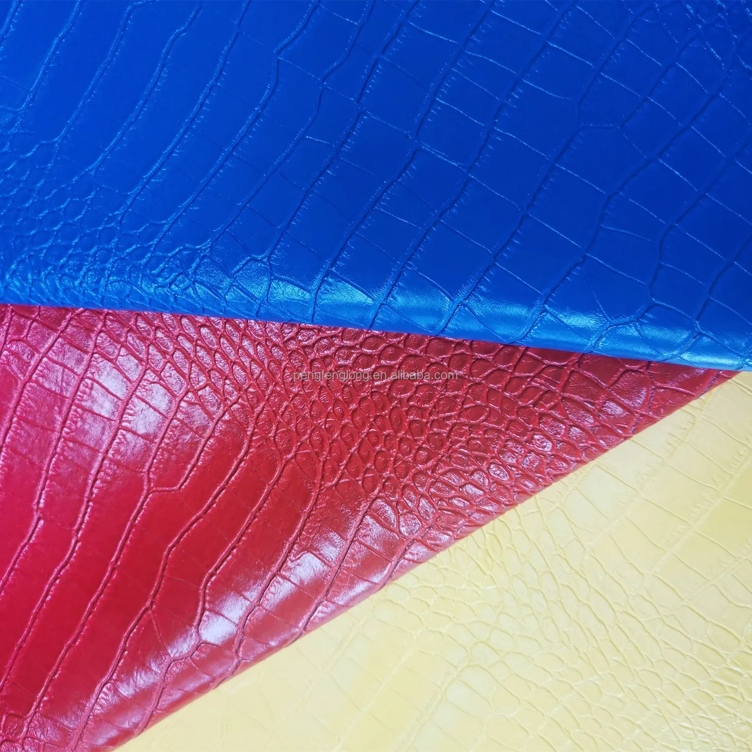 Crocodile Texture Synthetic Pvc Leather Pfd3010 Durable Use For Bag Box ...