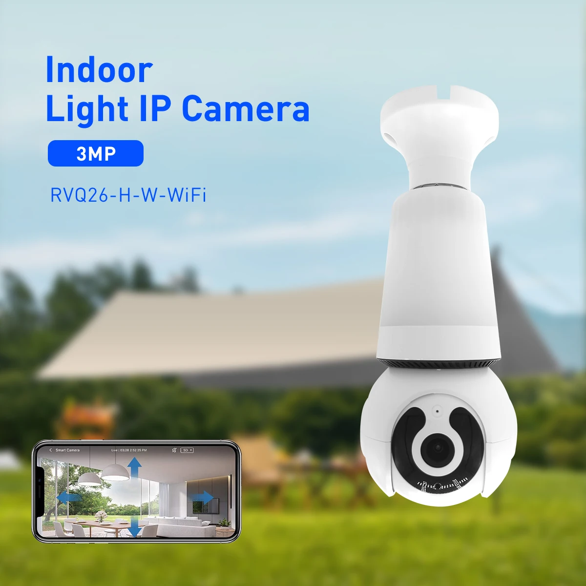 product v380 rvq26 3mp wifi bulb camera indoor security camera cctv night vision storage motion detection tf card cloud data-61