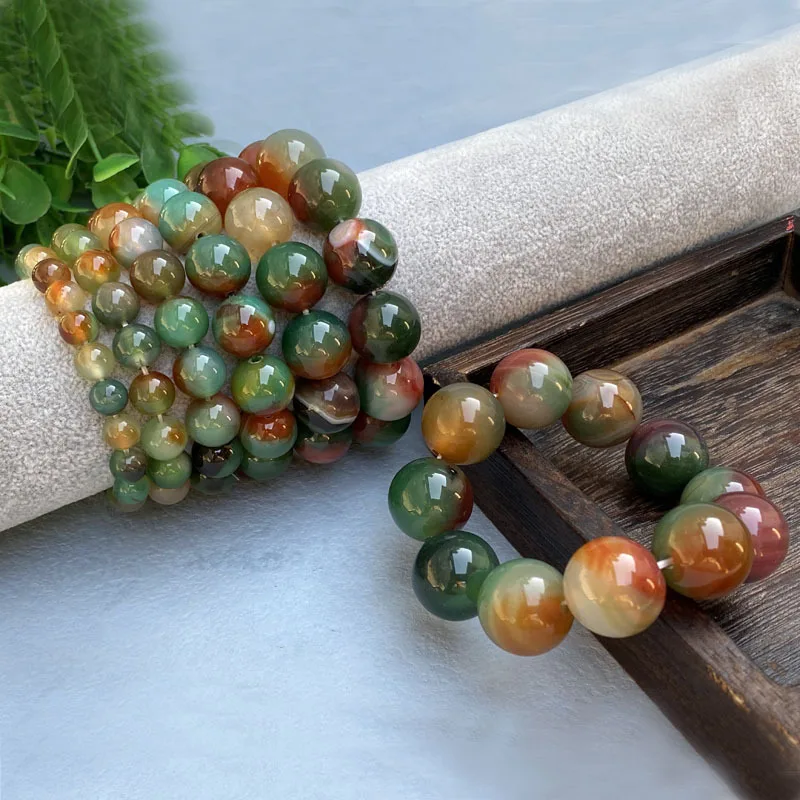 Wholesale Peacock Agate Bracelet Unisex Trendy Jewelry