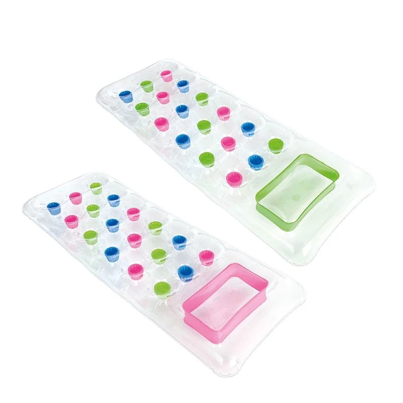 TRANS Intex-colchón de agua con almohada i-beam, para piscina, 18