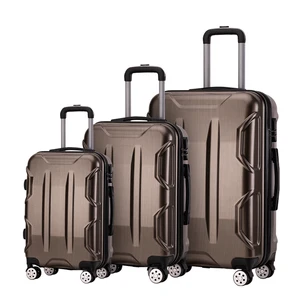 Abs+PC 20" 24" 28" Travel Suitcase Code Lock Royal 100% Interior Aluminium Trolley System Carry-on Luggage
