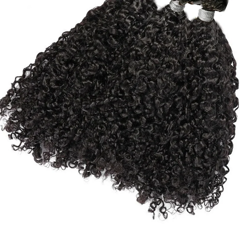 Curly Flat Tip Hair Extensions Human Hair Pre Bonded Sassy Keratin Remy Hair 100g_voghion.com