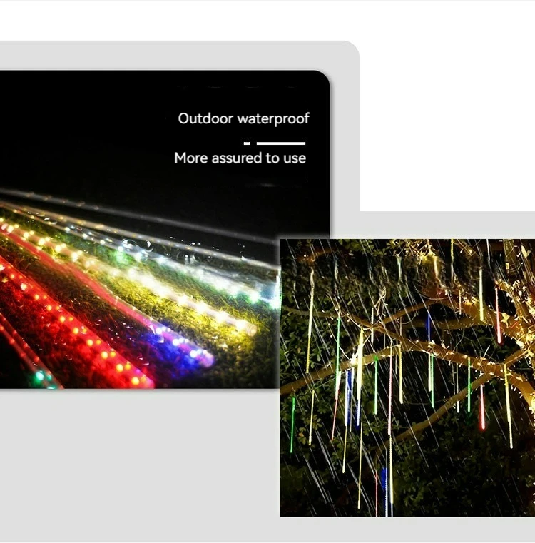 Christmas Home Outdoor Lighting 50cm Led Meteor Shower Rain Lights