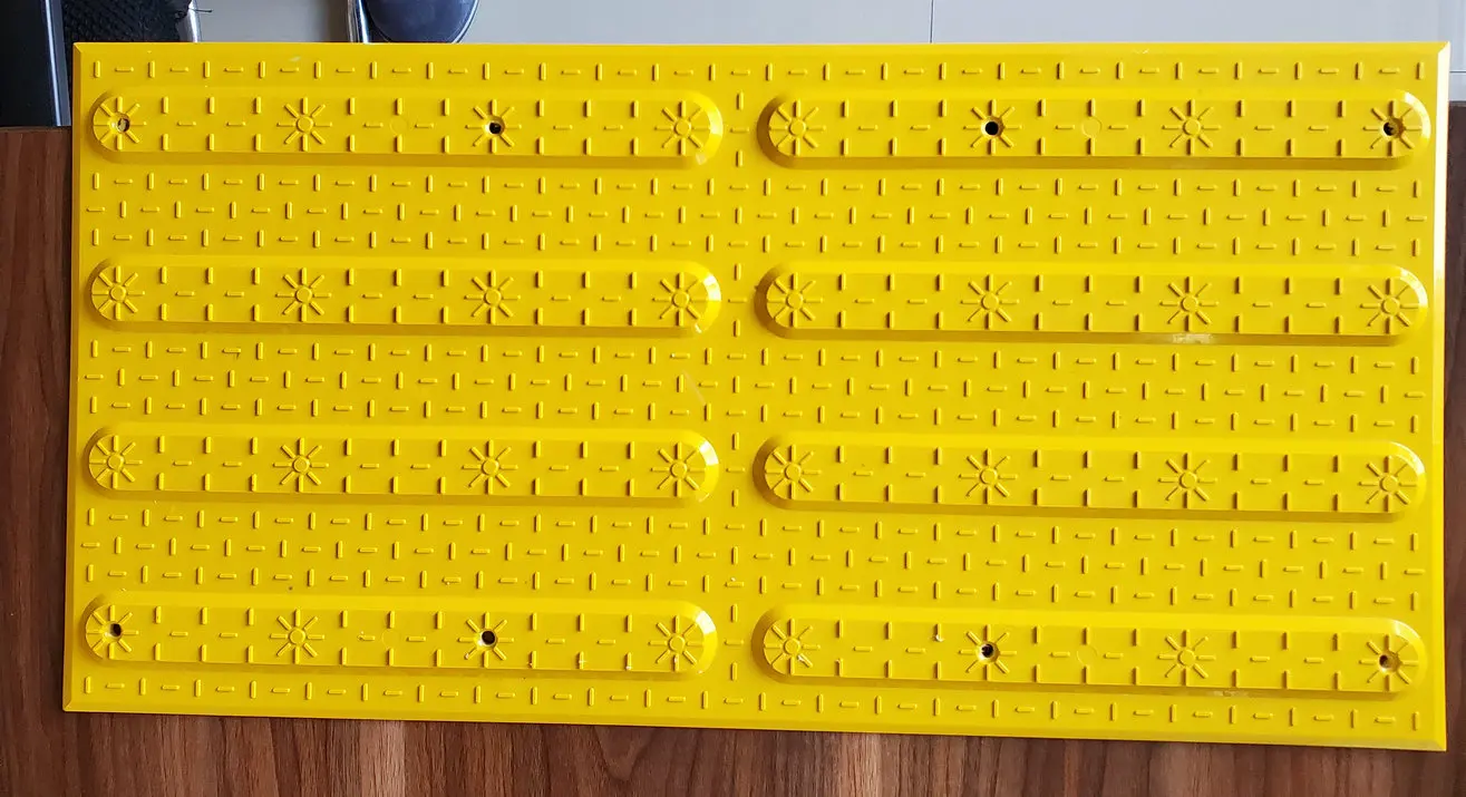 tactile tile rib yellow