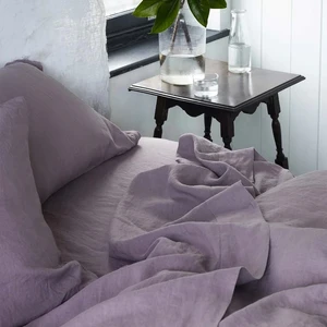 GOTS  Top Sale Bed Linen Brand Bedding Set Hot Selling Washed Linen Bedding Sheets