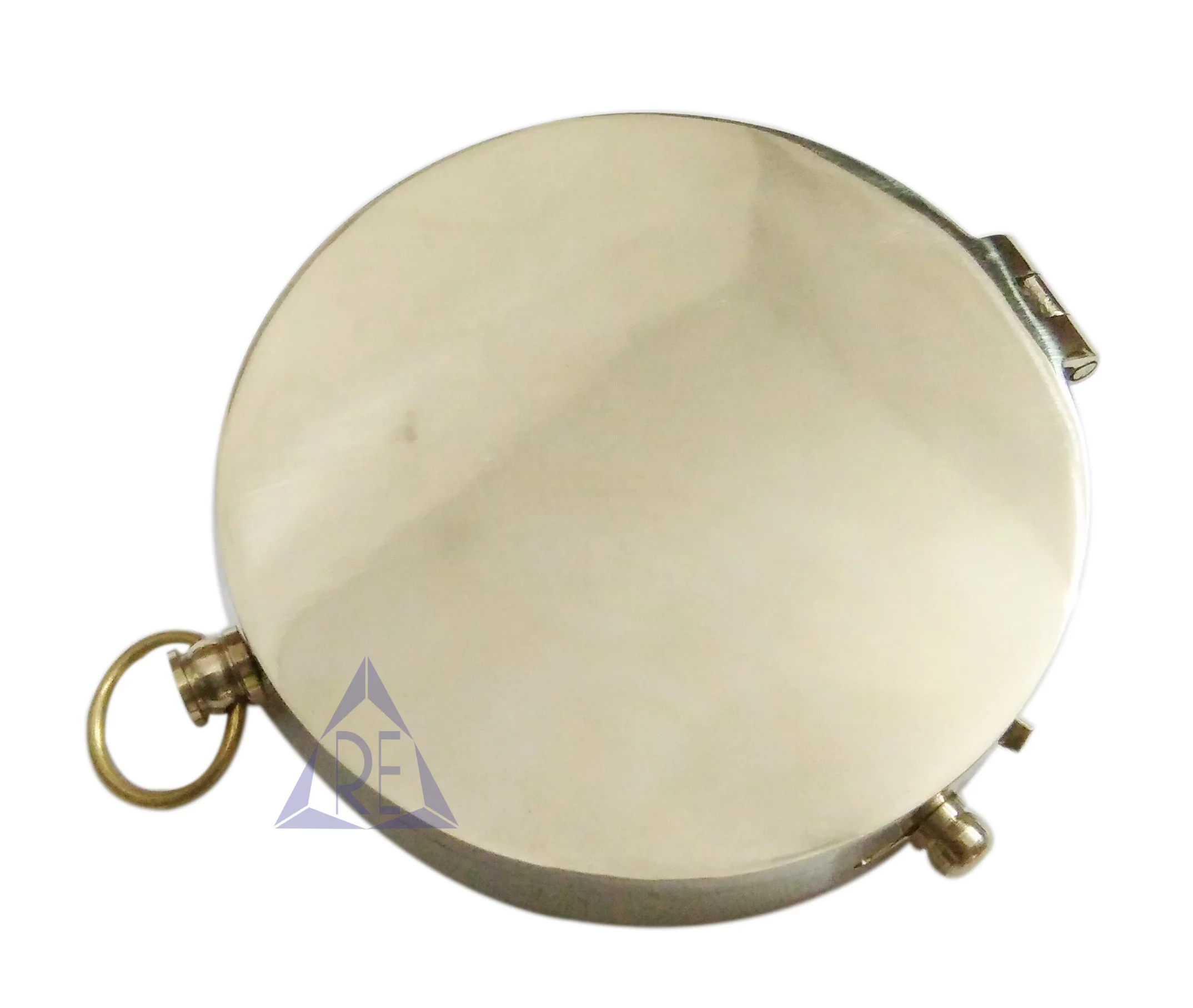 Латунный плоский компас ручной работы латунный компас Подарок на годовщину