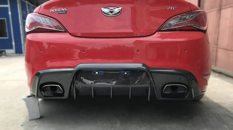Стекловолокно для Hyundai 09-12 Genesis Rohens Coupe EPA Style, задний диффузор