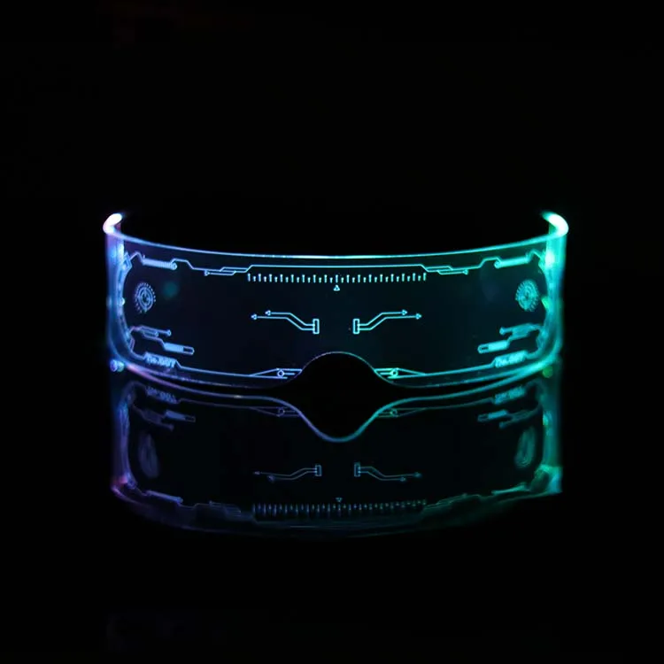 LED Glasses EL Wire Neon Party Luminous LED Glasses Light Up Glasses Rave Costume Party Decor DJ SunGlasses Halloween Decoration