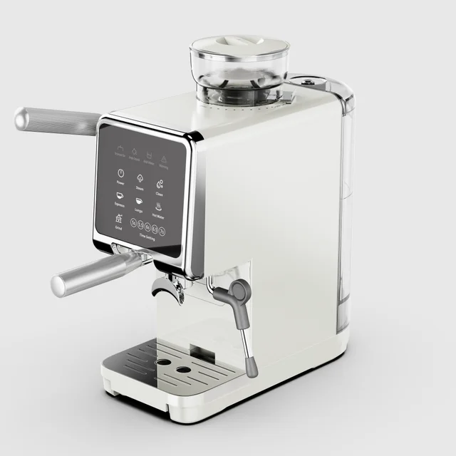 New Design 3 In 1 Coffee Machine Semi Automatic Temperature PlD Home Espresso Coffee Makers Machines With Bean Grinder