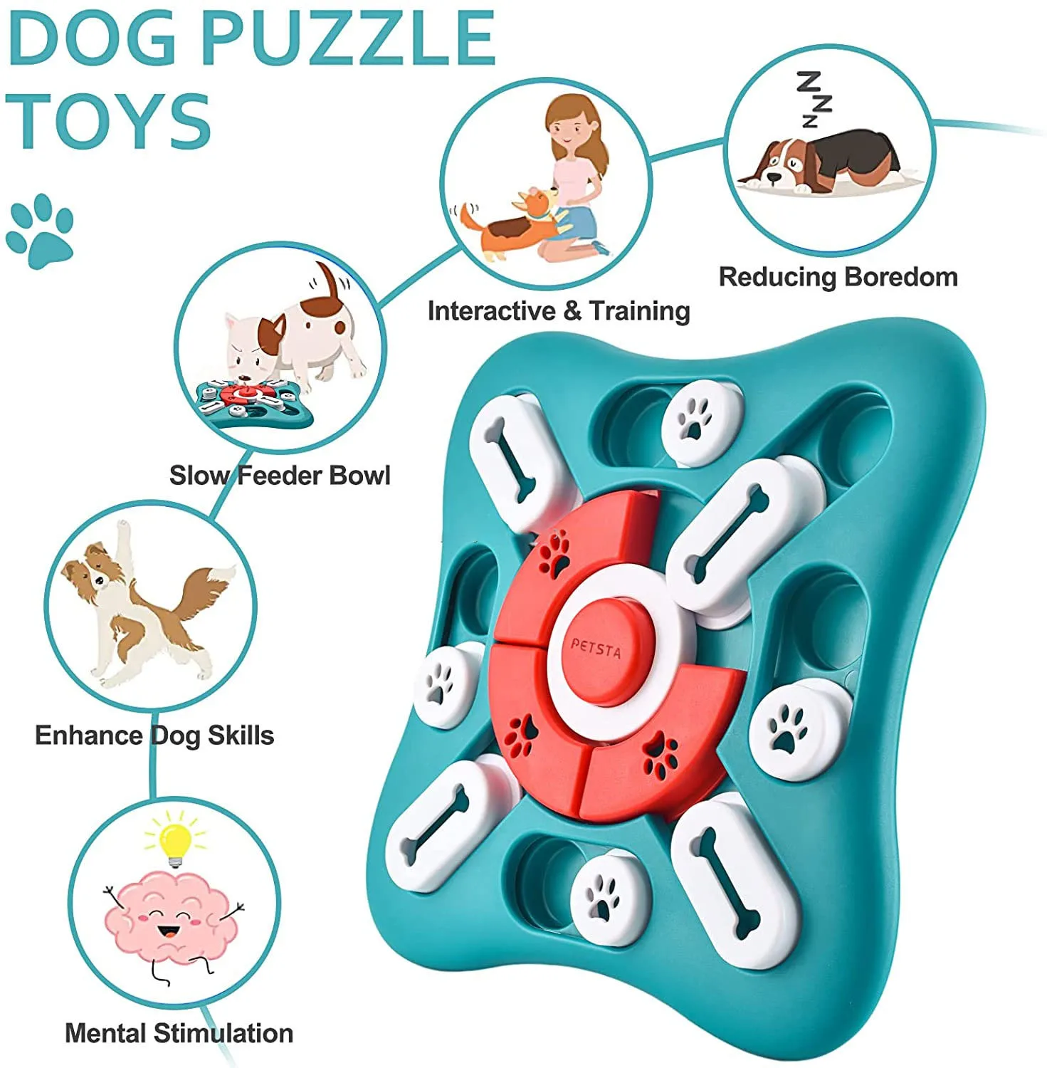 6.5 super soft squeaky dog toy Spike the Ball Hog Plush Multi-Part + Fetch Dog Toy  BARK