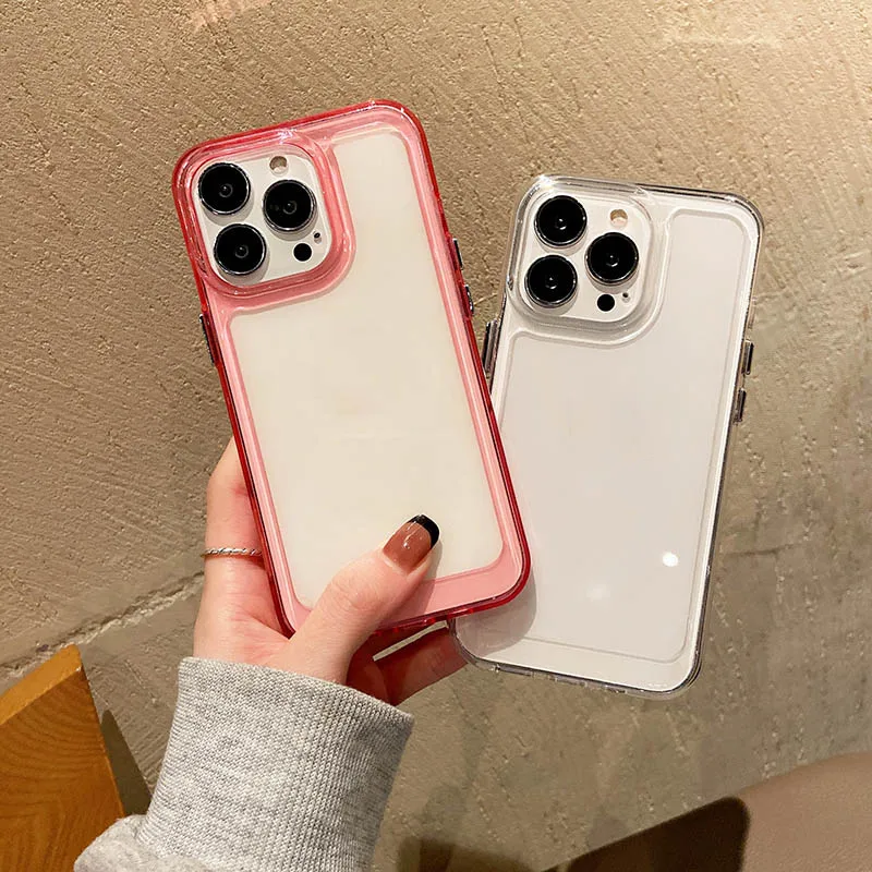 Shockproof Clear Acrylic Mobile Phone Cases For Iphone 13 12 11 Pro Max ...