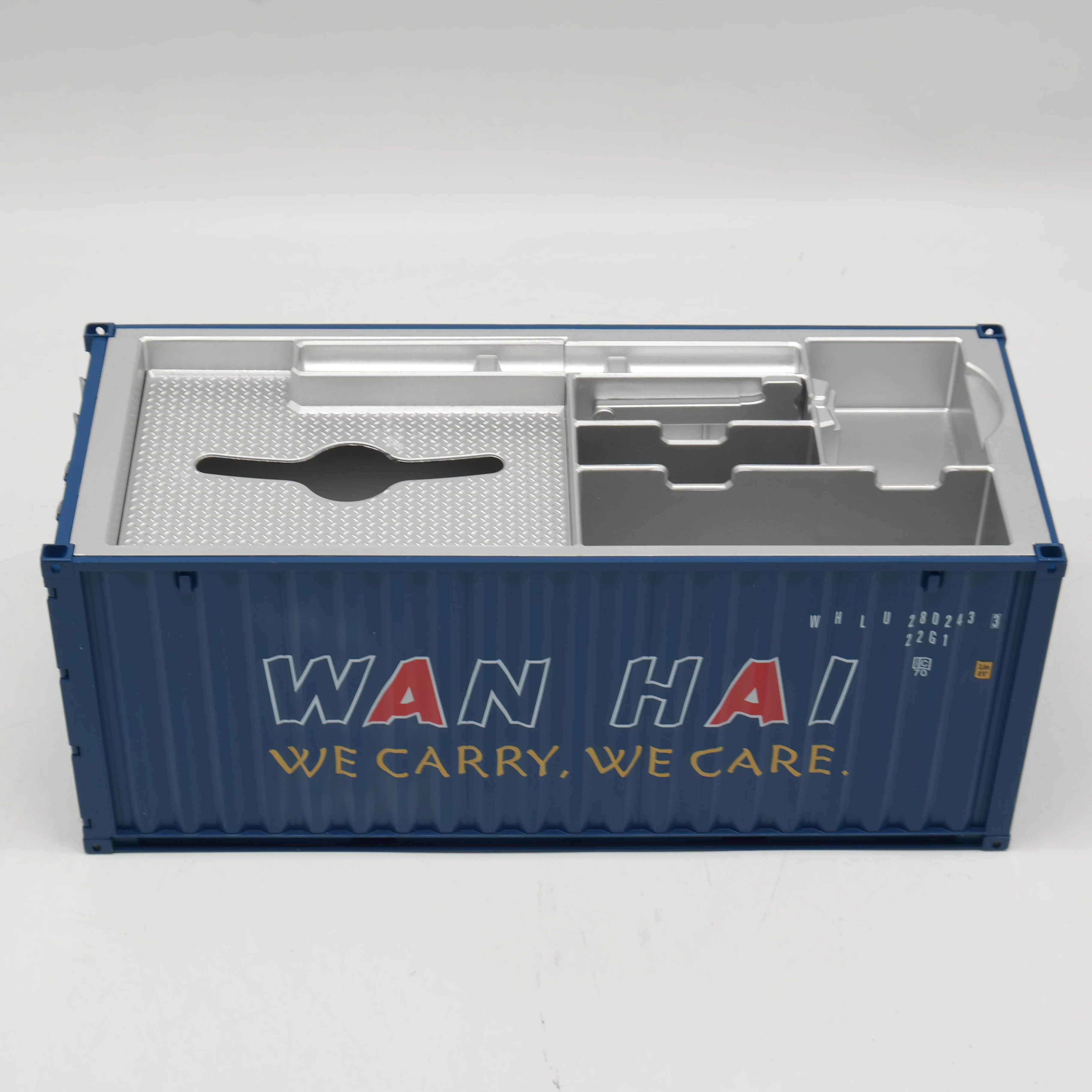 【A】1:20 Scale 20GP Shipping Container Logistics Freight Forwarder Gift WAN HAI Customized Plastic Storage Box Container Model