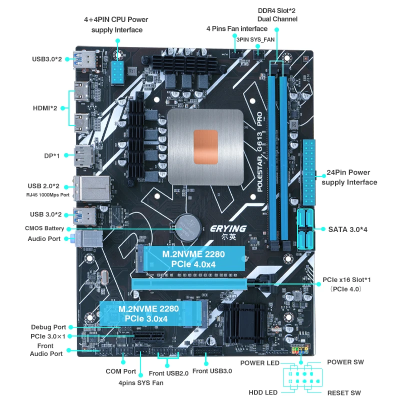 ERYING I9 11900H DIY Gaming Desktop PC Kit - High Performance ERYING I9 11900H DIY Gaming Desktop PC Kit - High Performance