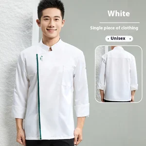 Adjustable Sleeve Catering Work Clothes for Autumn Winter Twill Breathable Chef Attire for Hotels Restaurants Catering Canteens