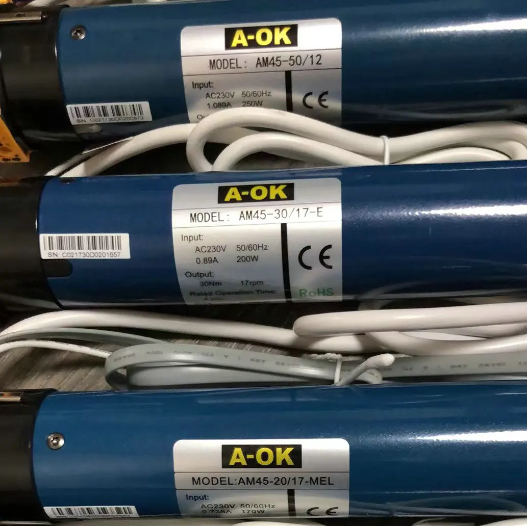AOK Zip Blinds Motor Built-In Radio Rebound Electric Motor for