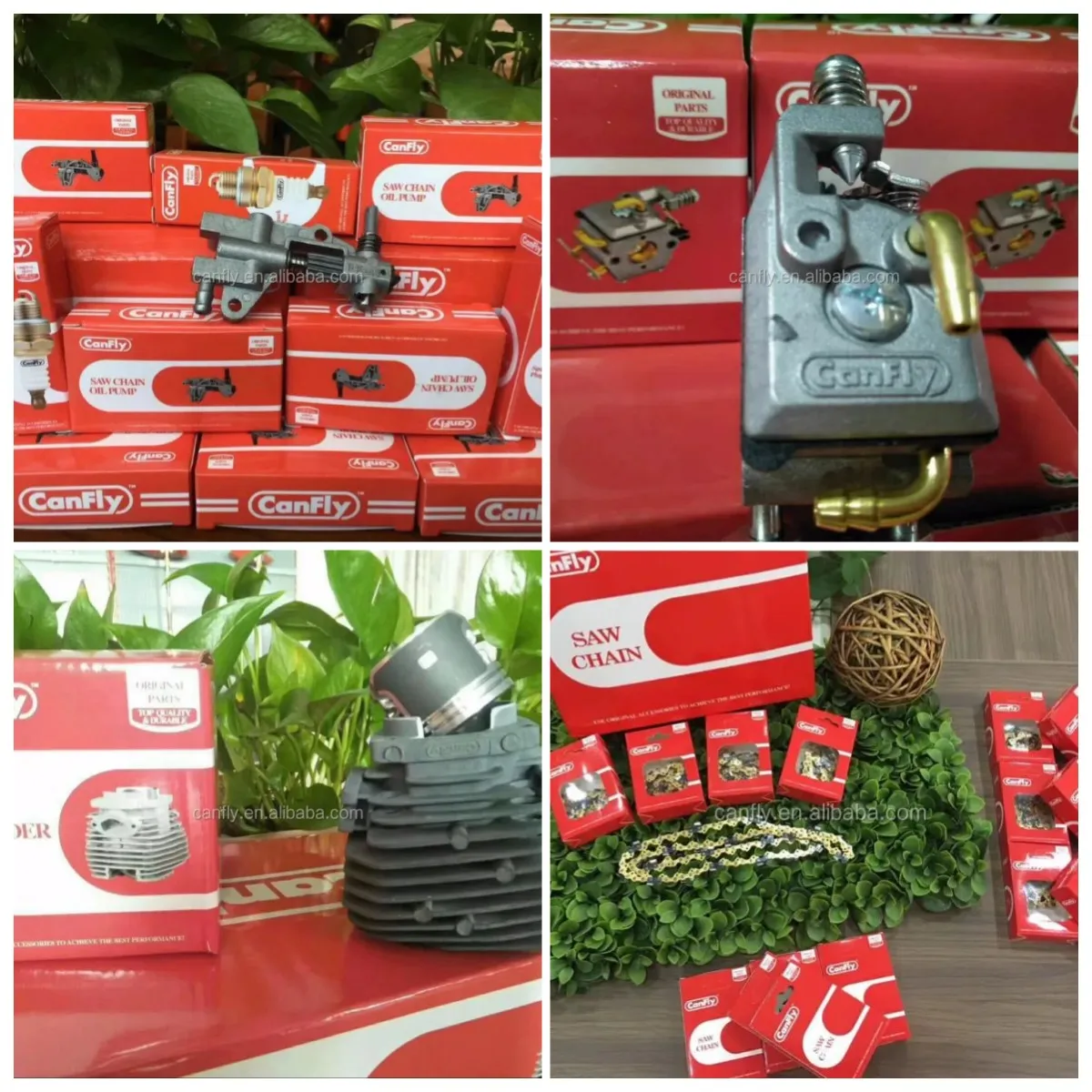 安全保証シリンダーセットチェーンソースペアパーツ52ccガス