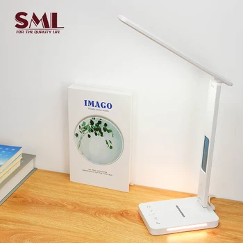 SML USB Rechargeable Lighting Wireless charging Portable Office 10W Folded Study Night Lights LED Desk Table Lamps With usb