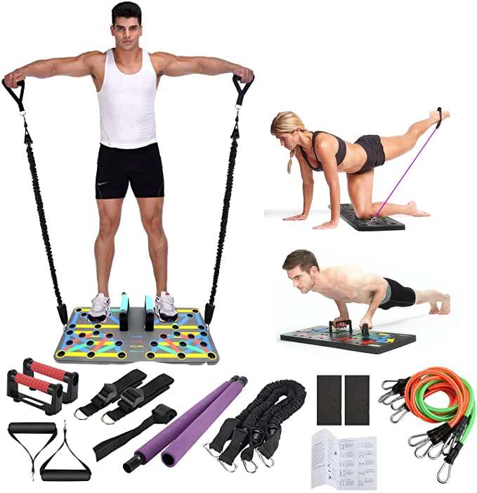 QyWyII Push Up Board Unisex Foldable Muscle Exercise Home Workout Equipment ... 