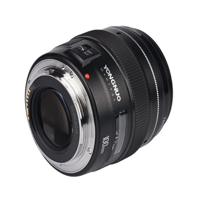 
Фиксированный фокусный объектив YONGNUO YN100mm 100mm F2N для камеры Nikon, Поддержка AF/MF, Большая диафрагма, Стандартный Средний телеобъектив 