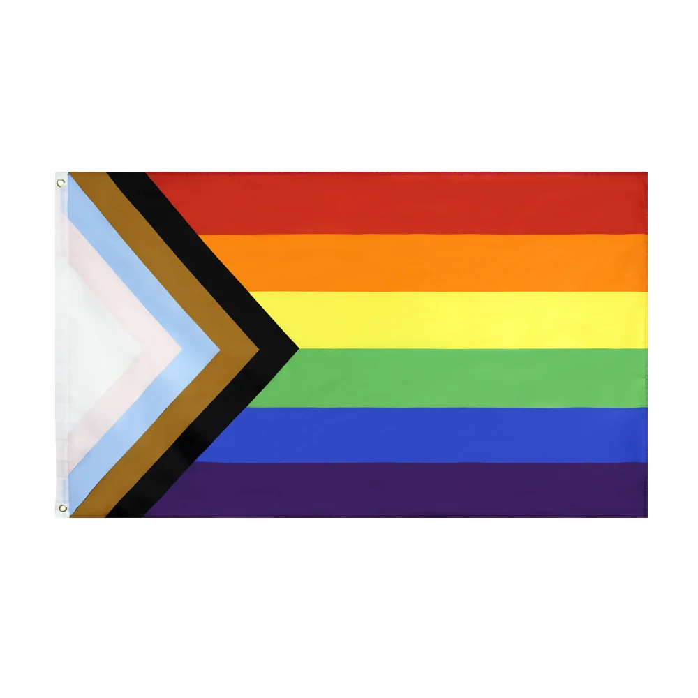 Intersex inclusive progress pride flag Royalty Free Vector