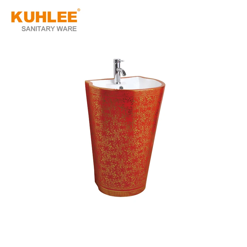Toilet Sets Bathroom Ceramic Sanitary Ware Luxury Color Floor Mounted One Piece Toilet Suits