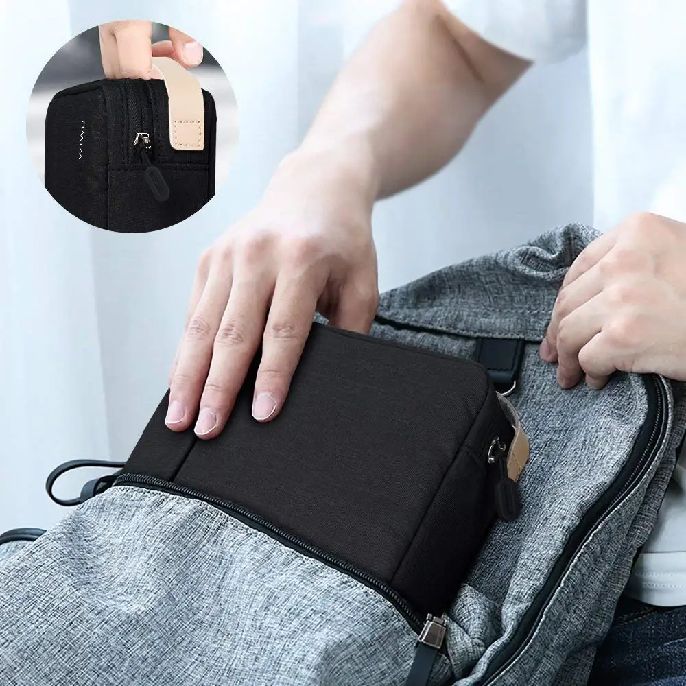 WIWU производство электронных аксессуаров, чехол для переноски, дорожный Органайзер, сумка для кабеля, наушников, внешнего аккумулятора, зарядного устройства, сумка для цифрового устройства