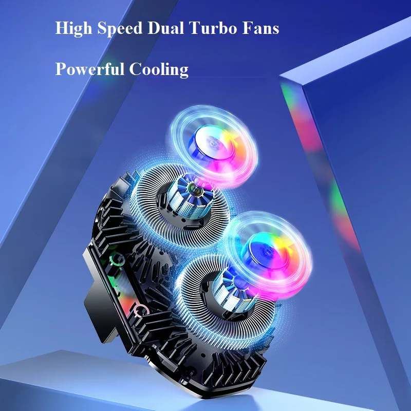 FS06 Mobile Phone Cooler - Dual Fan Radiator for Streaming